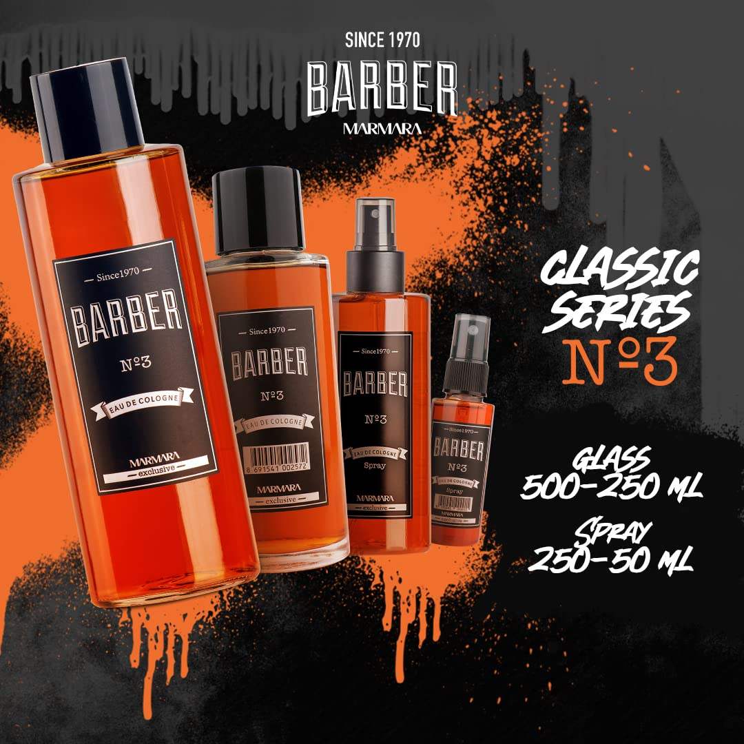 Marmara Barber Cologne - Best Choice of Modern Barbers No:3 (500ml x 1 Bottle)