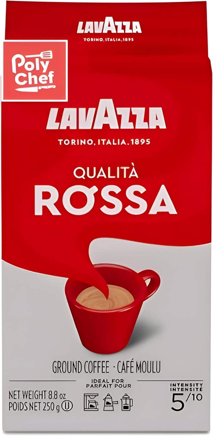 Qualita Rossa Roast Ground Coffee by Lavazza for Unisex - 8.8 oz Coffee