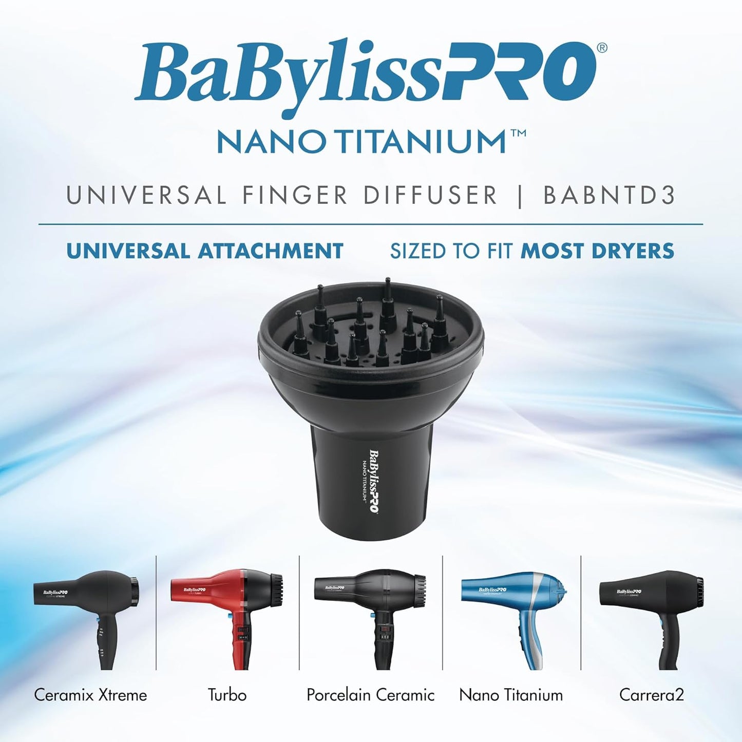BaBylissPRO Nano Titanium Universal Finger Diffuser