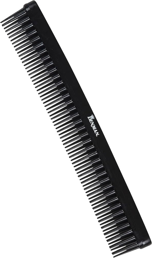 Denman 3 Row Detangle and Tease Styling Comb - Black