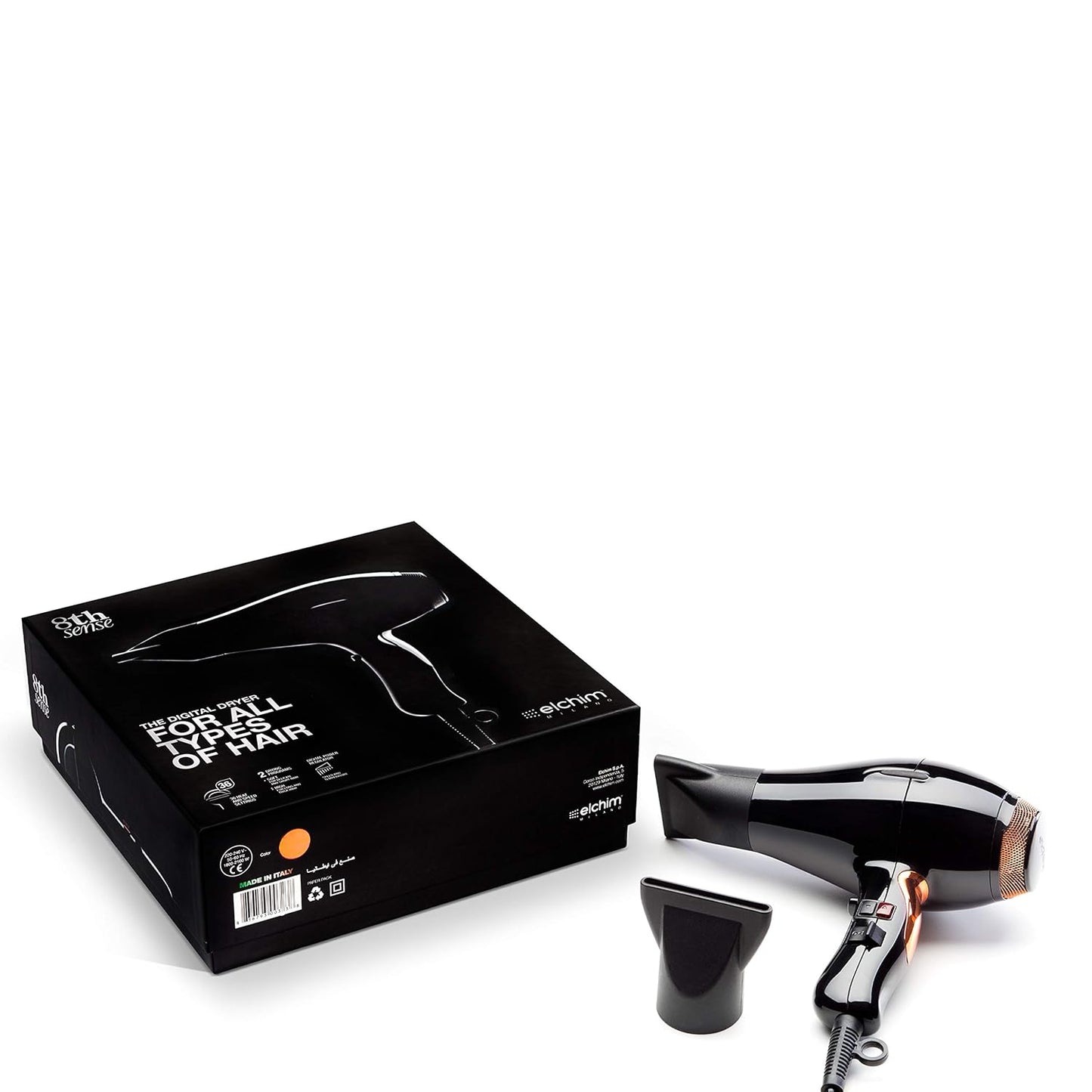ELCHIM 8th Sense Sunset Copper Hair Dryer - Black