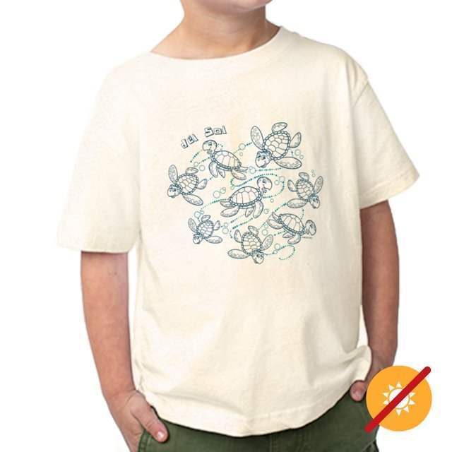 Kids Crew Tee - Turtle Time - Ash by DelSol for Kids - 1 Pc T-Shirt (4T)