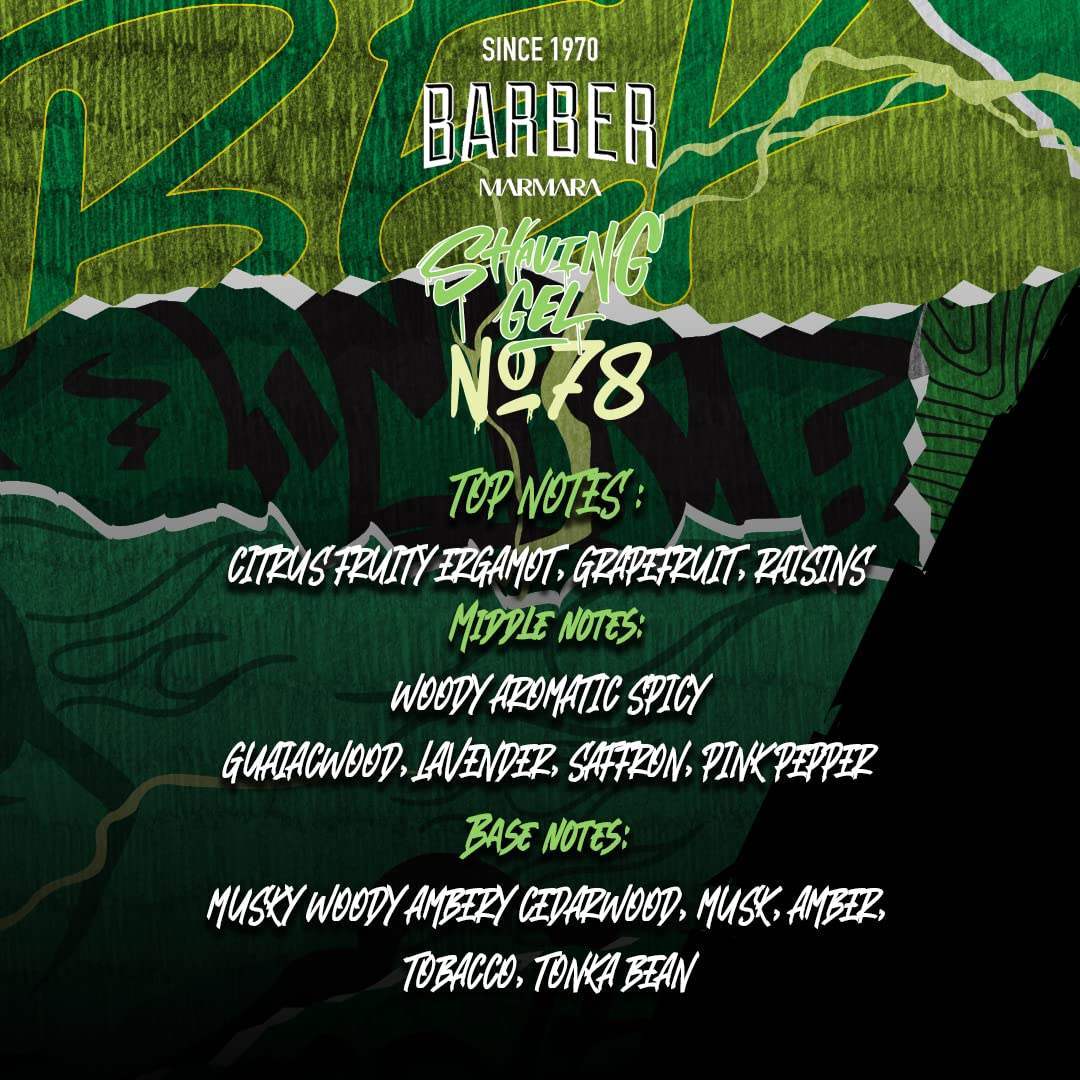 Marmara Barber No. 78 Shaving Gel 16.9 Oz