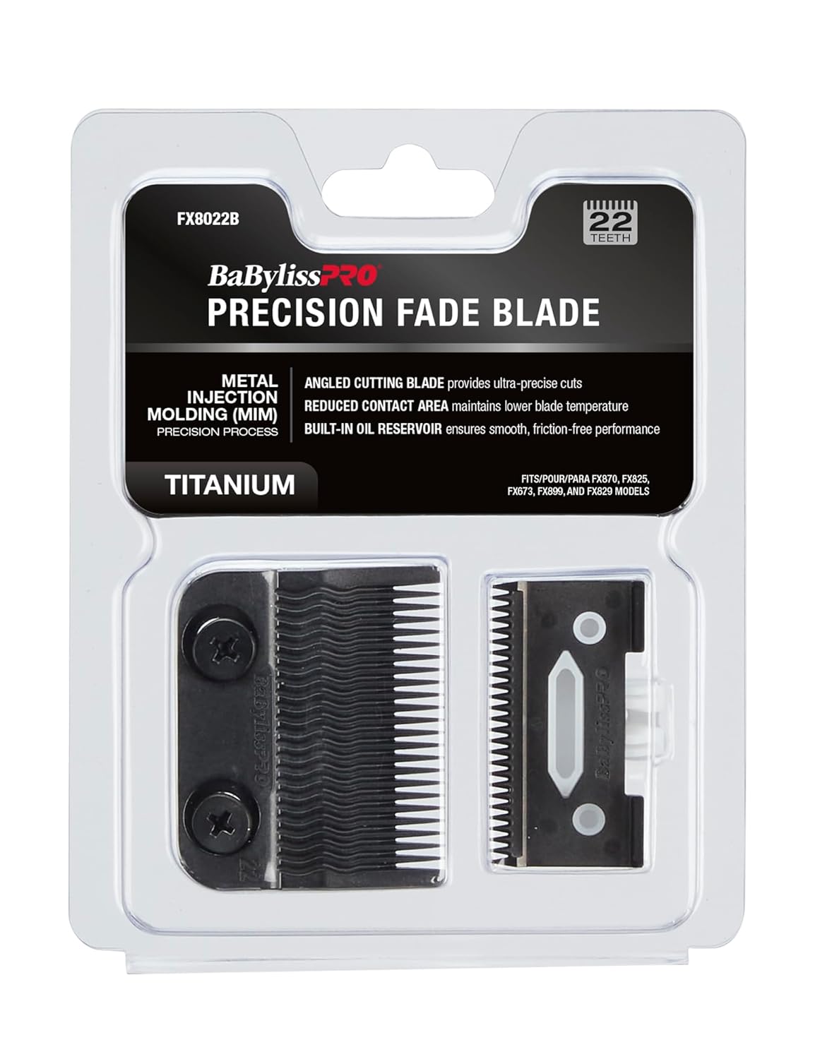 BaBylissPRO Black Titanium MIM Precision Fade Blade
