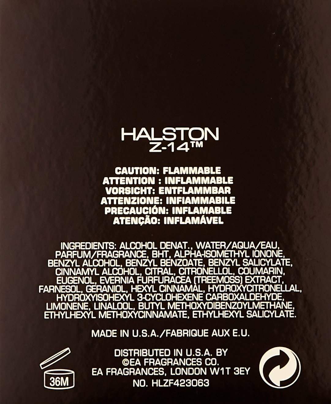 Halston Z-14 by Halston for Men - 2.5 oz Cologne Spray (Unboxed)