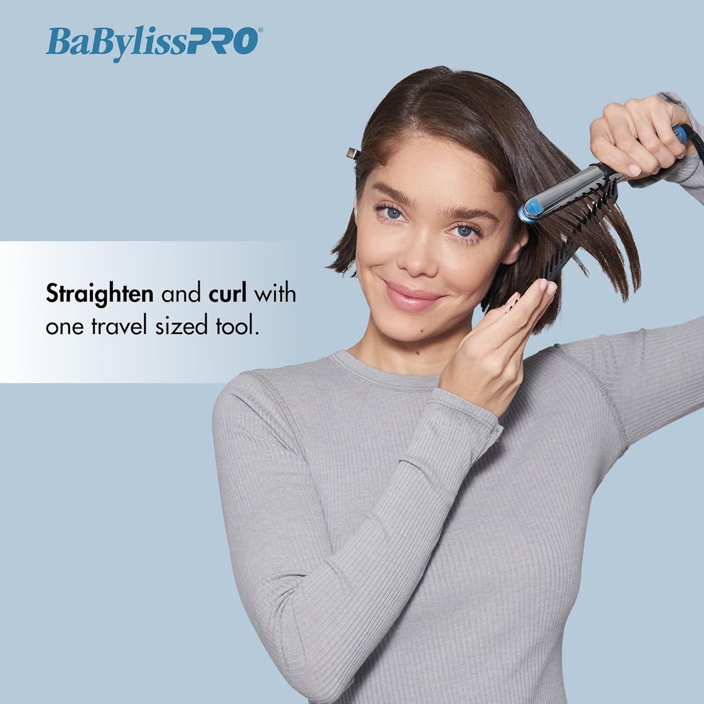 BaBylissPRO Nano Titanium Prima2000 ¾" Stainless Steel Mini Iron