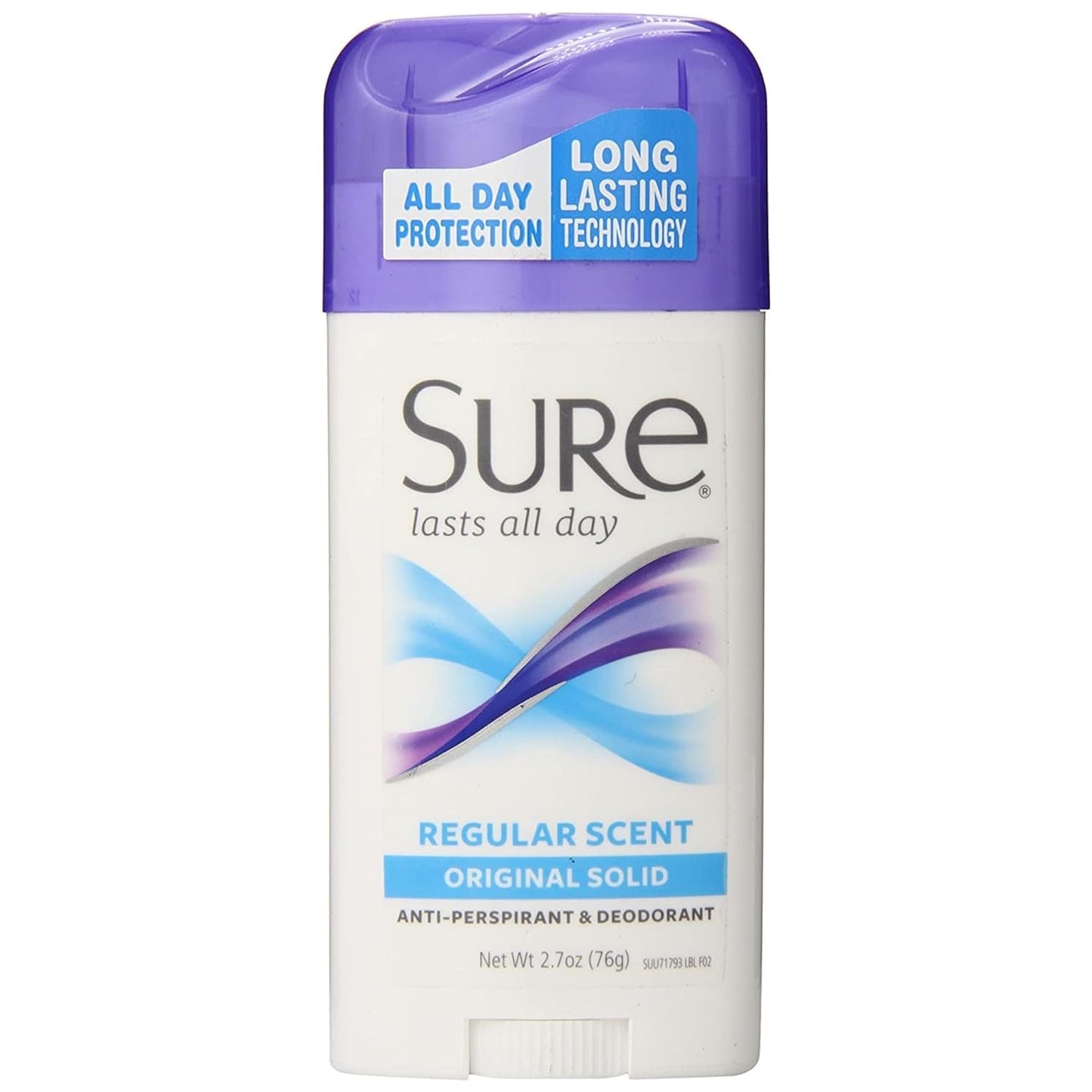Original Solid Anti-Perspirant Deodorant - Unscented by Sure for Unisex - 2.7 oz Deodorant Stick