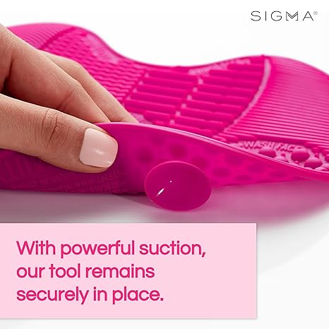 Sigma Spa Express Brush Cleaning Mat - Pink by SIGMA for Women - 1 Pc Brush Cleaner