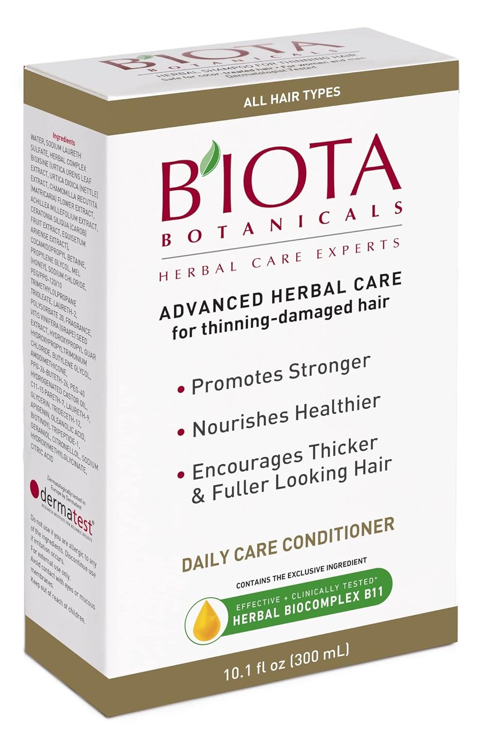 Biota Botanicals Advanced Herbal Care Conditioner for Thinning - Damaged Hair 10.1 oz (0.63lb)
