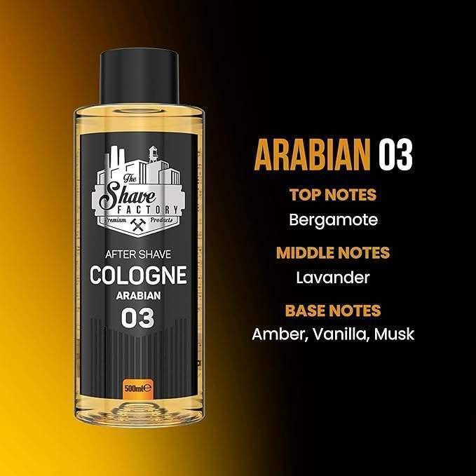 The Shave Factory After Shave Cologne 03 Arabian 250ml / 8.45 oz