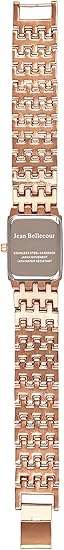 REDS25-RGW Rose Gold Stainless Steel Bracelet Watch by Jean Bellecour for Women - 1 Pc Watch