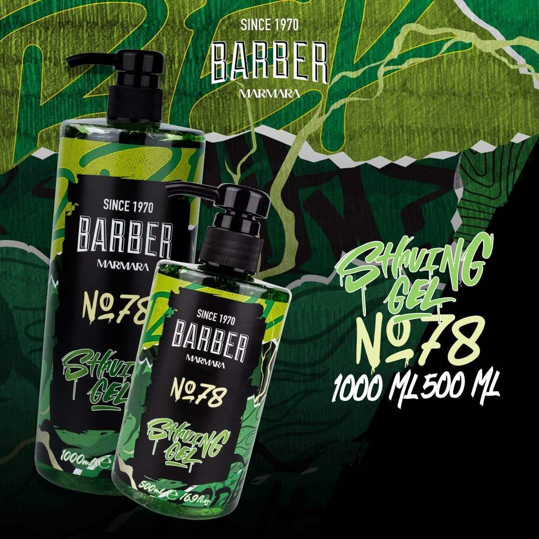 Marmara Barber No. 78 Shaving Gel 500ml / 16.9 oz