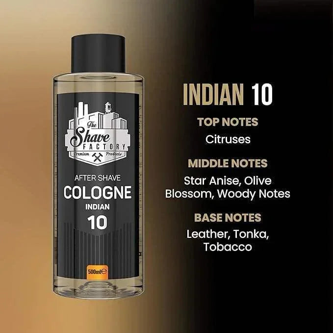 The Shave Factory After Shave Cologne 10 Indian 250ml / 8.45 oz