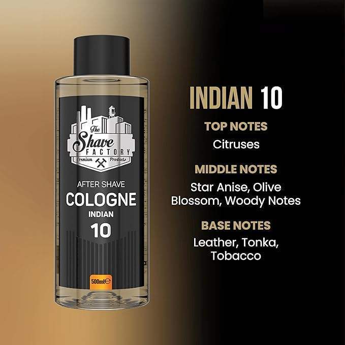 The Shave Factory After Shave Cologne 10 Indian 8.45 oz