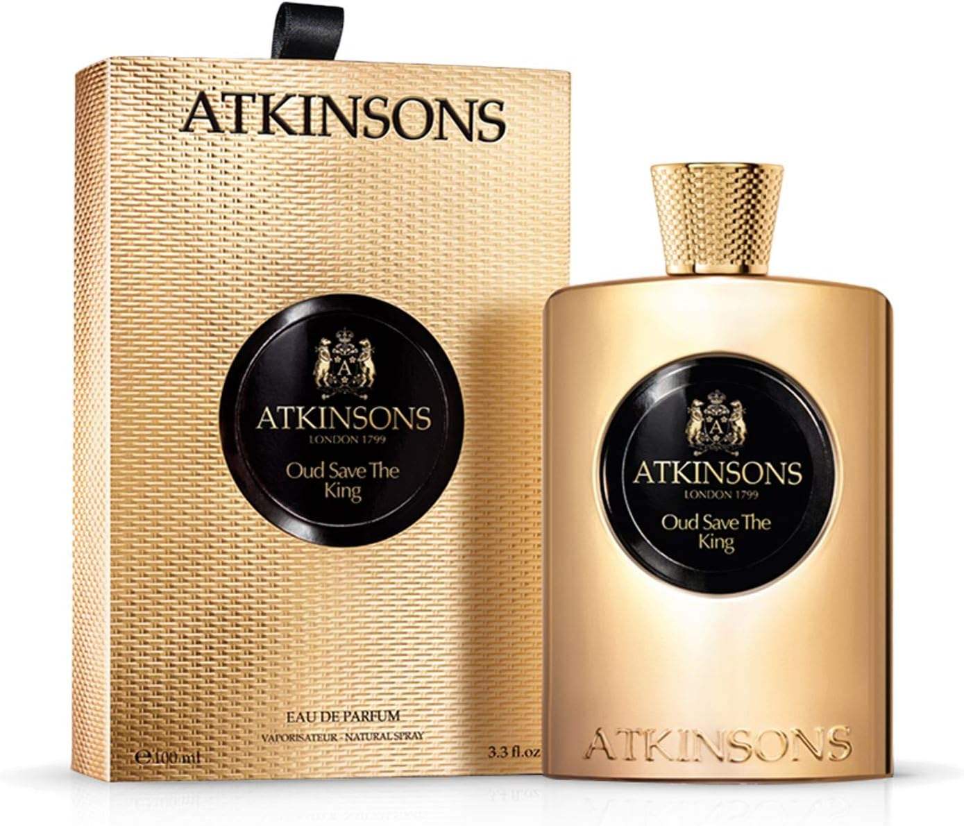 Oud Save The King by Atkinsons for Men - 3.3 oz EDP Spray