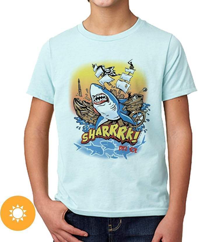 Kids Crew Tee - Sharrrk by DelSol for Kids - 1 Pc T-Shirt (YM)