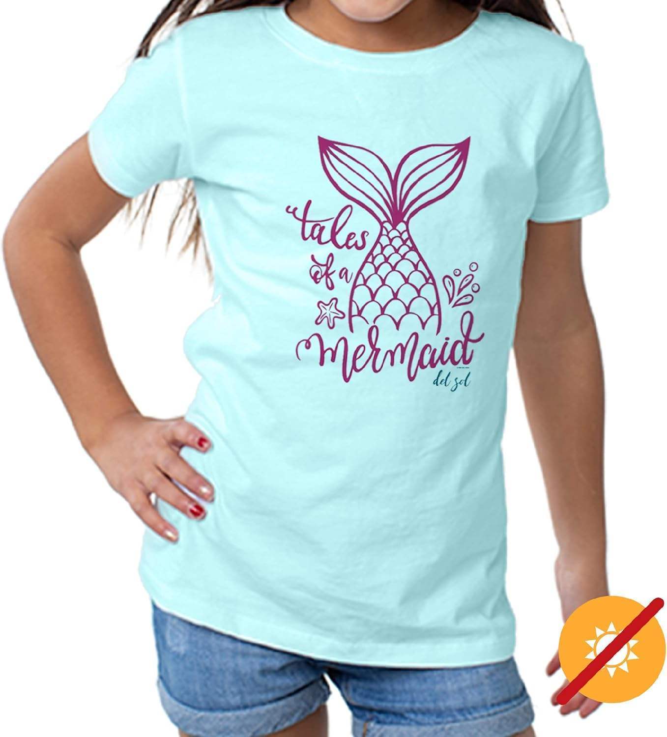 Girls Crew Tee - Tales of a Mermaid - Chill by DelSol for Women - 1 Pc T-Shirt (2T)