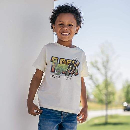 Men Crew Tee - Rex- Beige by DelSol for Men - 1 Pc T-Shirt (2T)