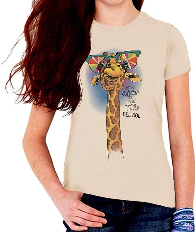 Kids Crew Tee - Good to See You - Beige by DelSol for Kids - 1 Pc T-Shirt (YM)