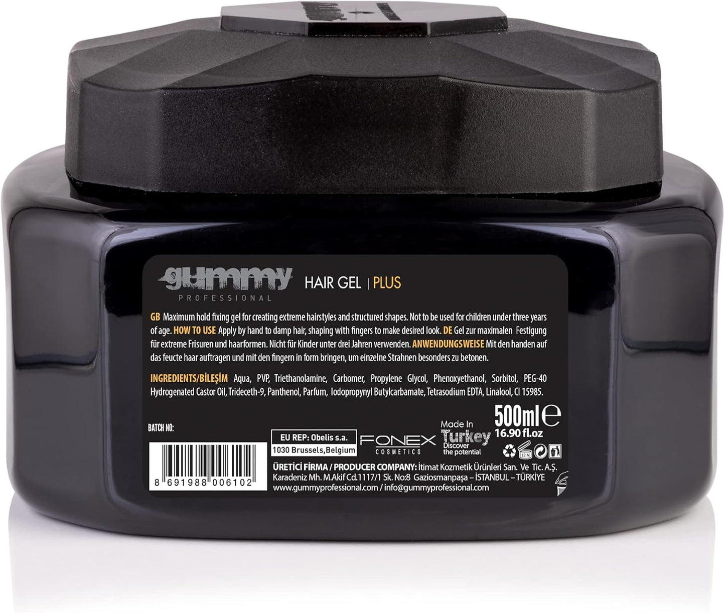 Gummy Hair Gel Maximum Hold & Extreme Look Plus 16.9 oz