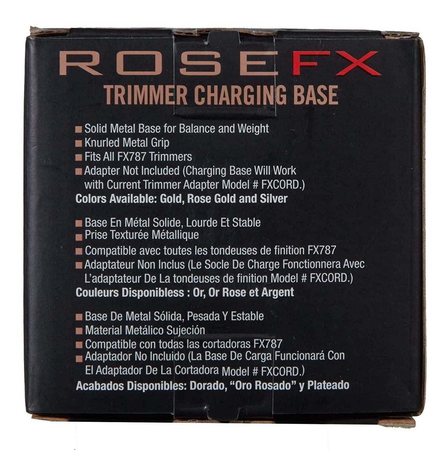 BABYLISS PRO FX870BASE-RG Metal Collection Clipper Charging Base - Rose Gold - BarberSets