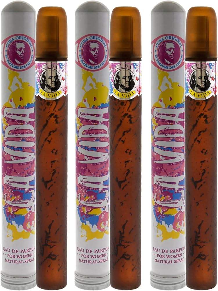 La Vida by Cuba for Women - 1.7 oz EDP Spray - Pack of 3