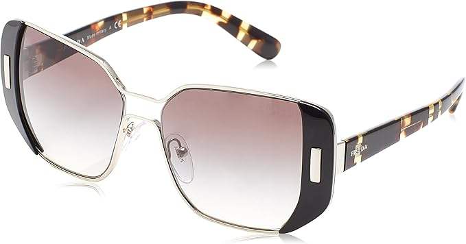 Prada SPR 59S 1AB-OA7 - Black-Grey by Prada for Women - 56-16-135 mm Sunglasses