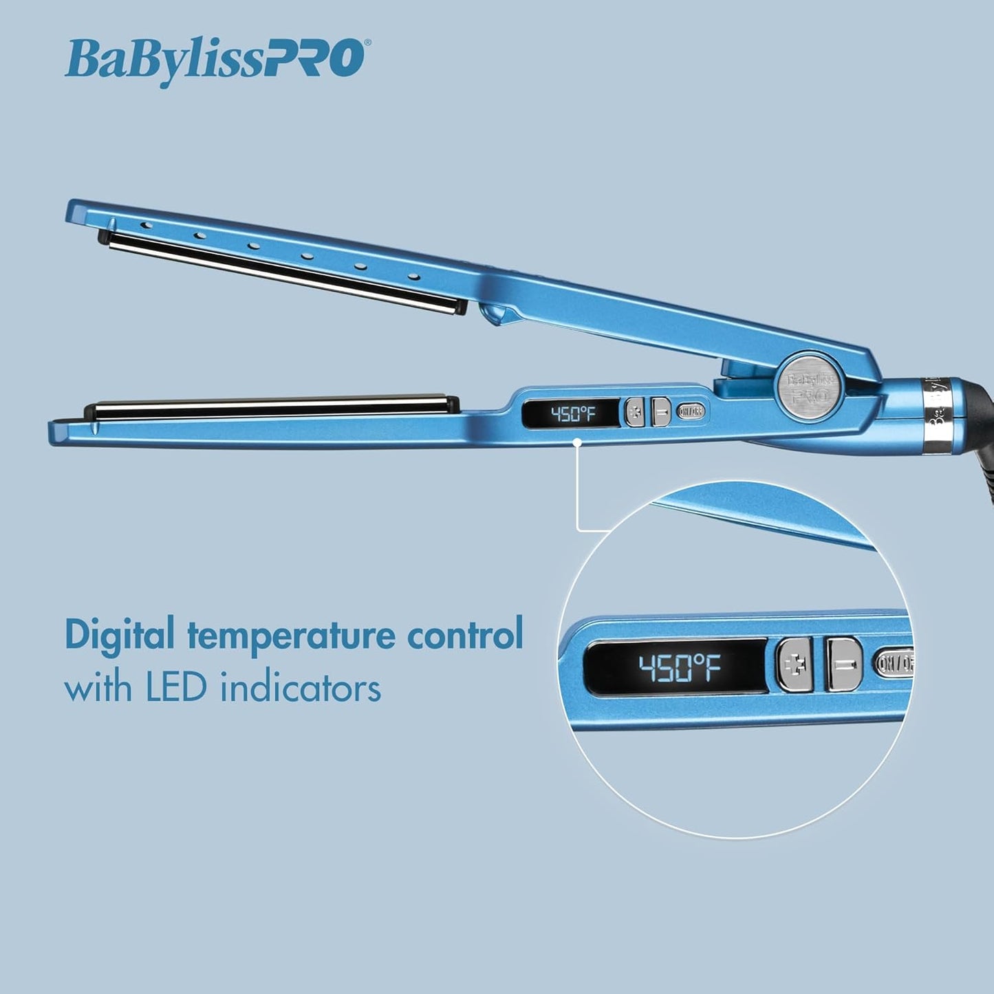 BaBylissPRO Nano Titanium ¼" Titanium-Plated Straightening Iron