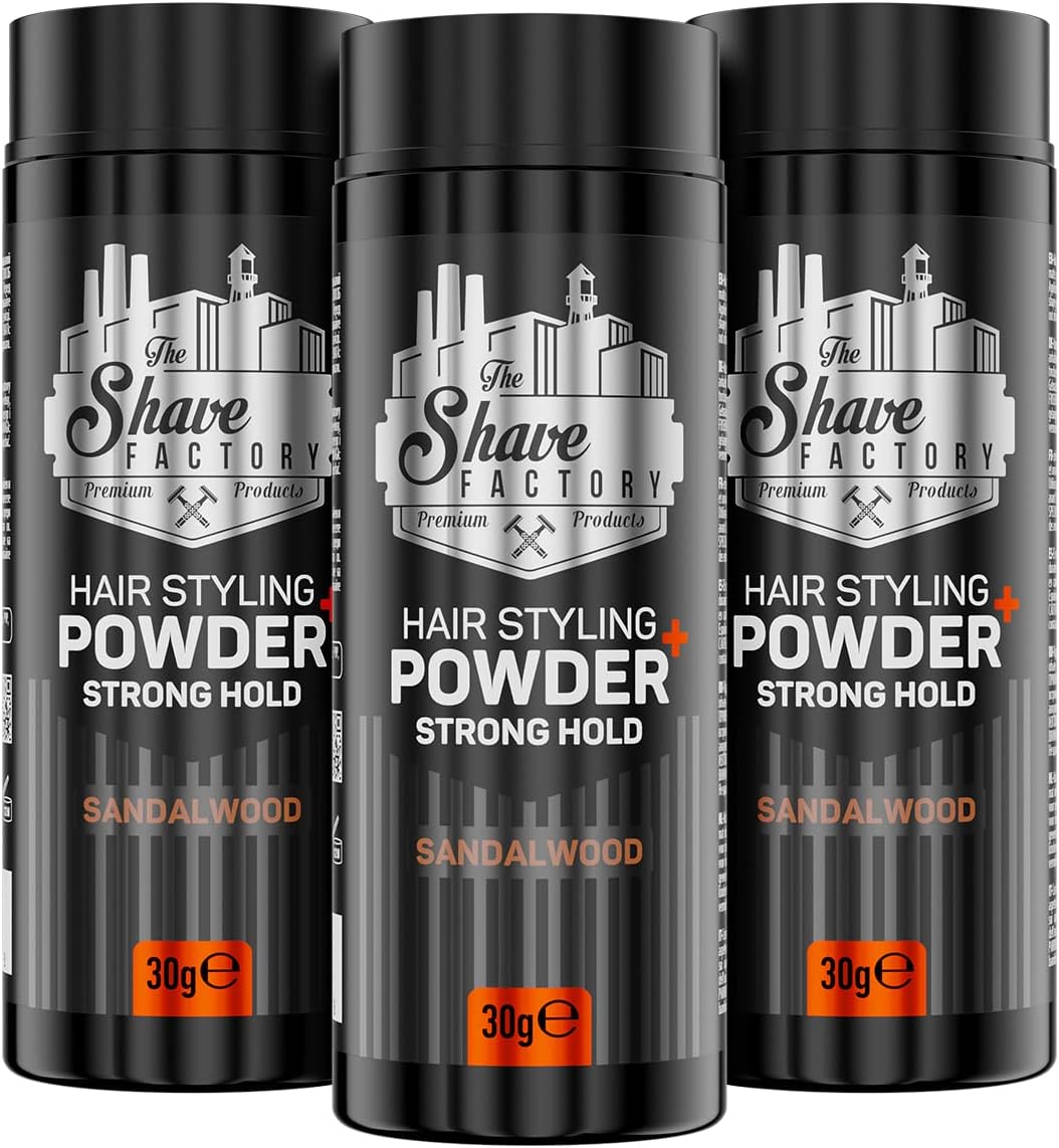 The Shave Factory Hair Styling Powder - Strong Hold 1 oz / 30g Multipack
