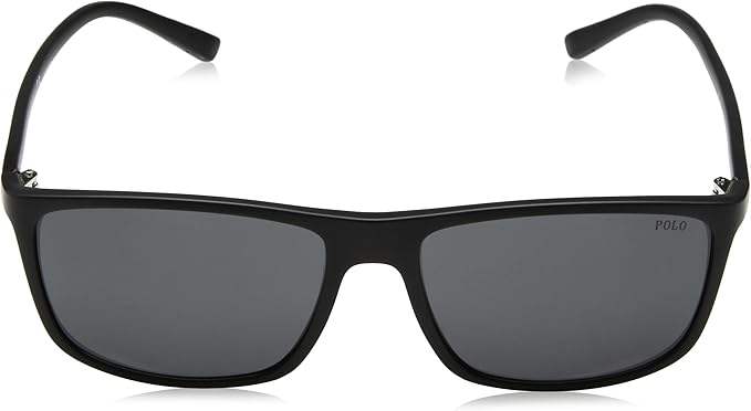 Polo Ralph Lauren PH 4115 5284-87 - Matte Black-Dark Grey by Ralph Lauren for Men - 57-16-145 mm Sunglasses