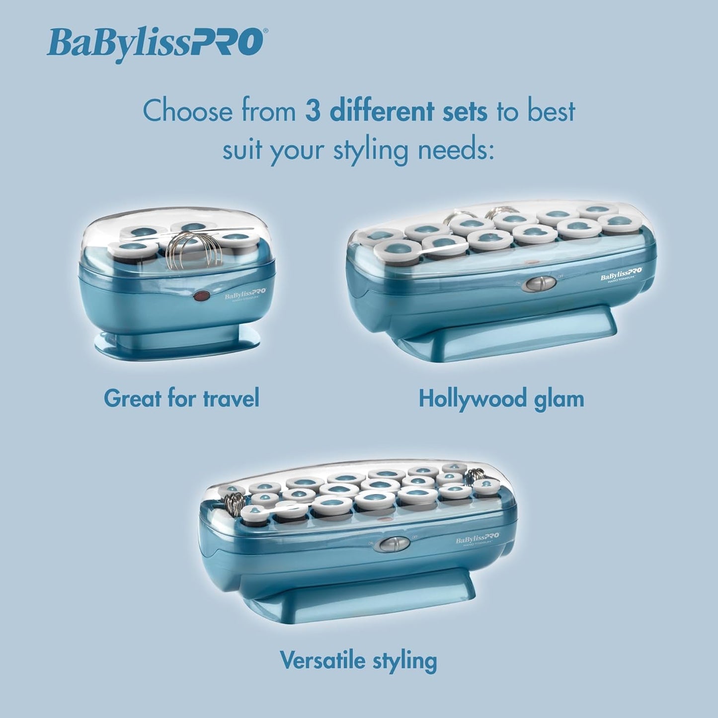 BaBylissPRO® Nano Titanium™ Professional 5 Jumbo Roller Hot Rollers