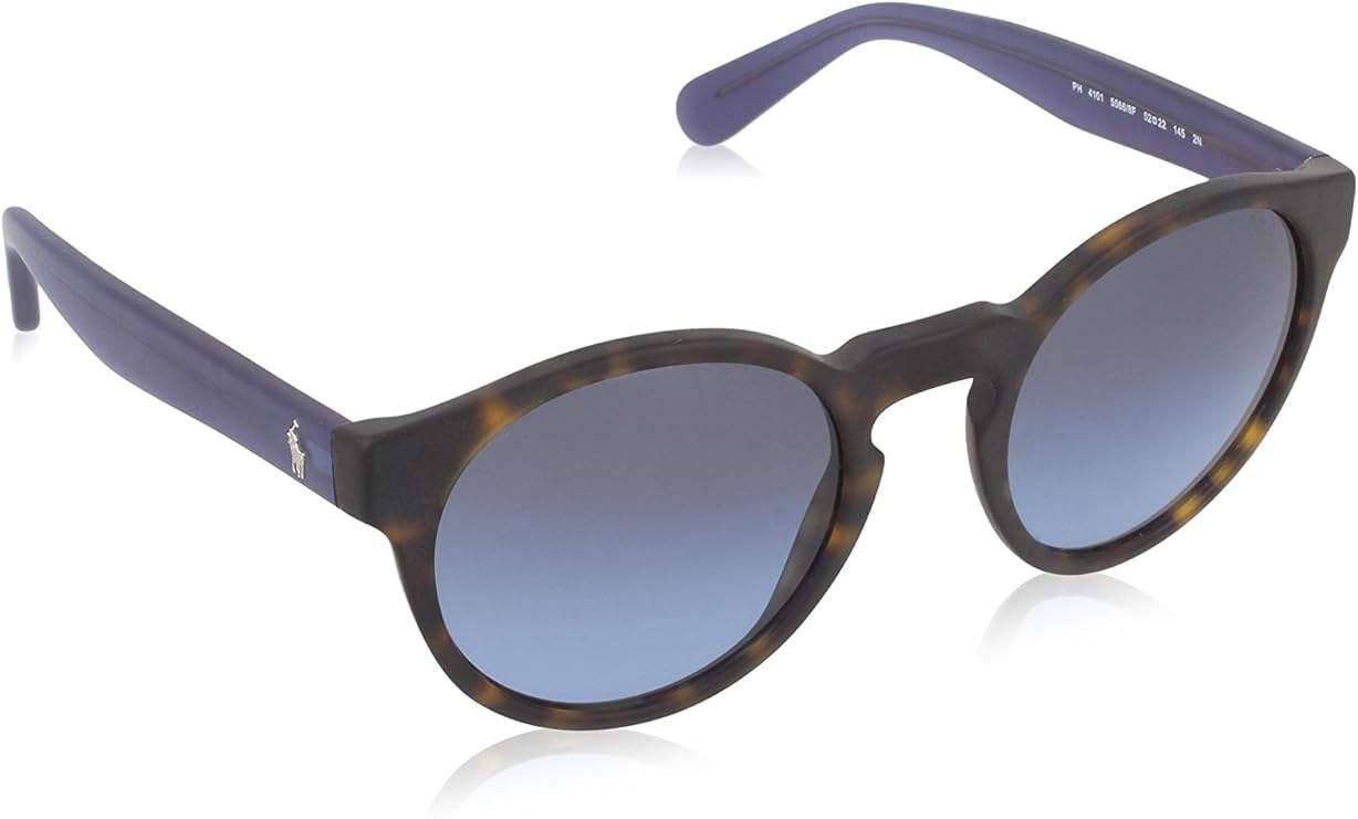 Polo Ralph Lauren PH 4101 5566-8F - Matte Dark Havana-Blue Gradient by Ralph Lauren for Women - 52-22-145 mm Sunglasses