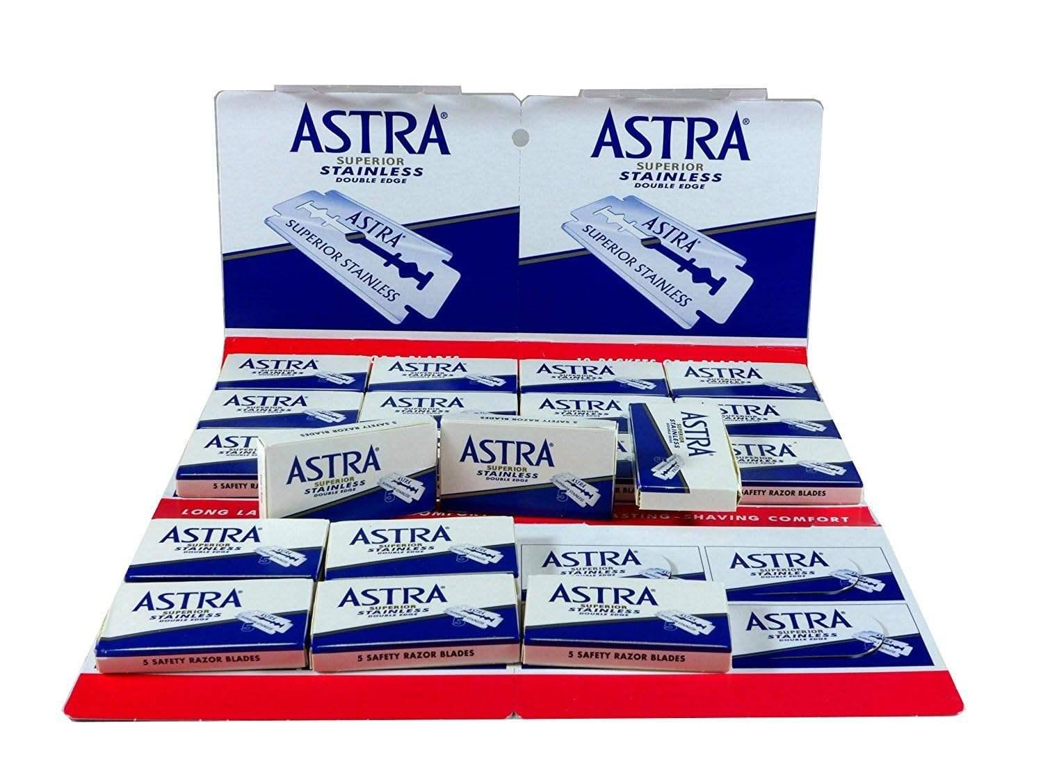 Astra Superior Stainless Double Edge Razor Blade, 100 Count – Barber Stash