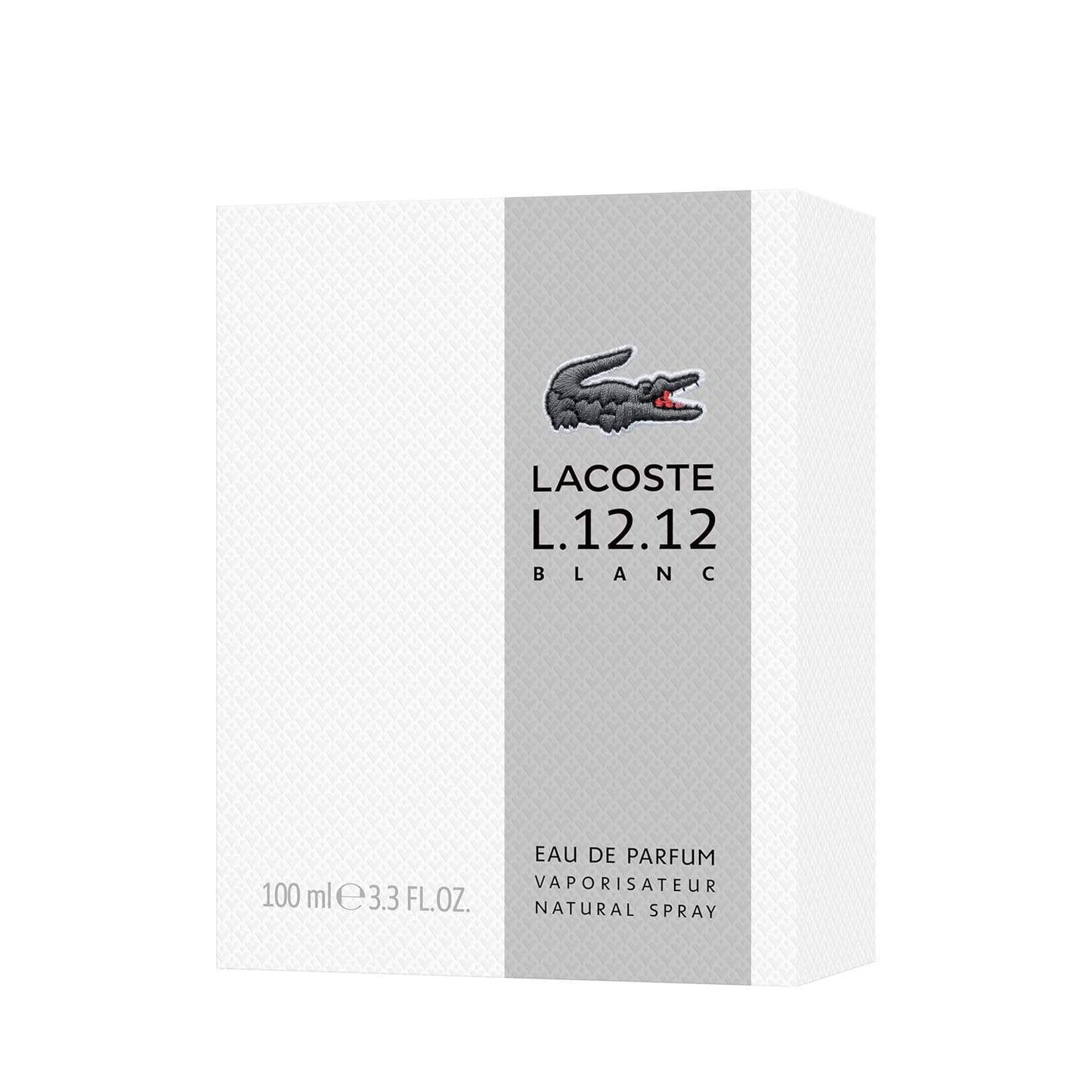 Lacoste Eau De Lacoste L.12.12 Blanc by Lacoste for Men - 3.3 oz EDT Spray
