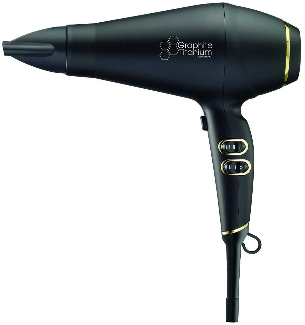 BaBylissPRO Graphite Titanium Dryer & Graphite Titanium Flat Iron 1" Prepack