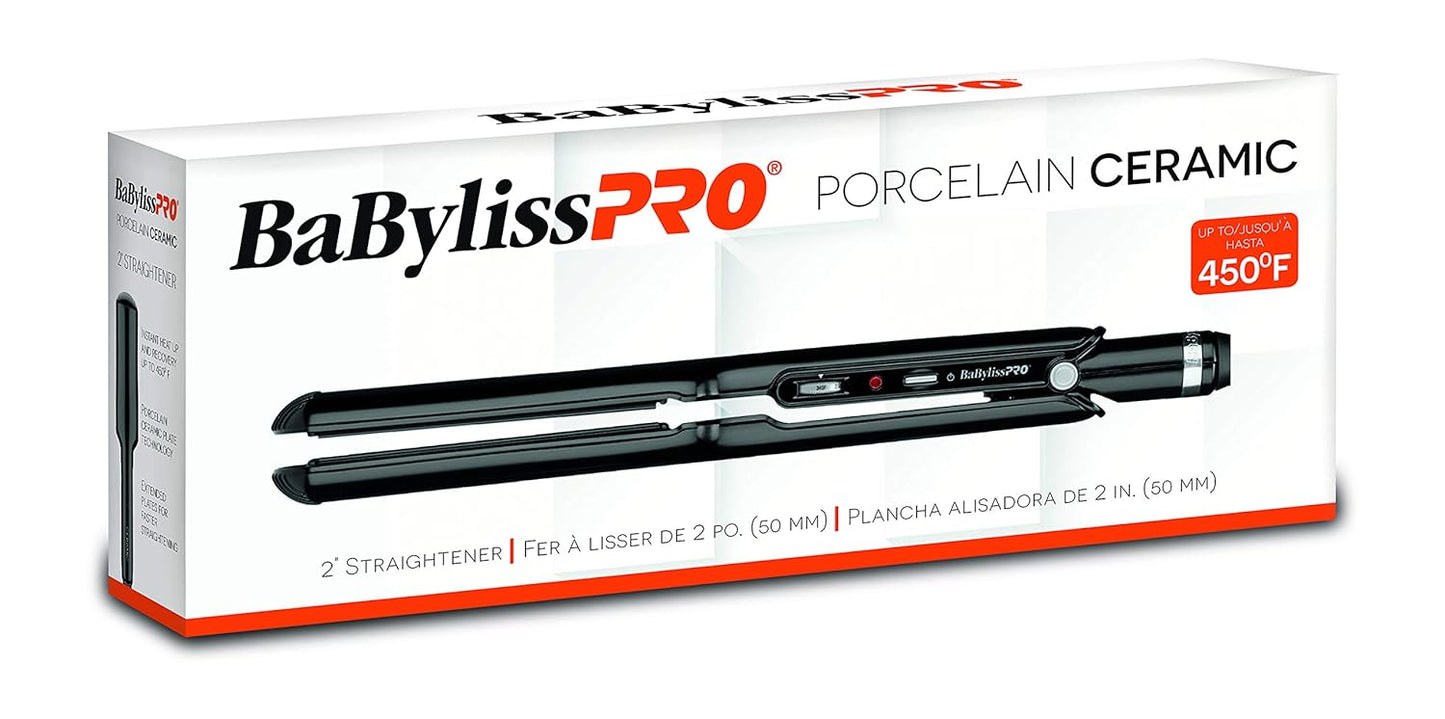 BaBylissPRO Porcelain Ceramic 2" Straightening Iron