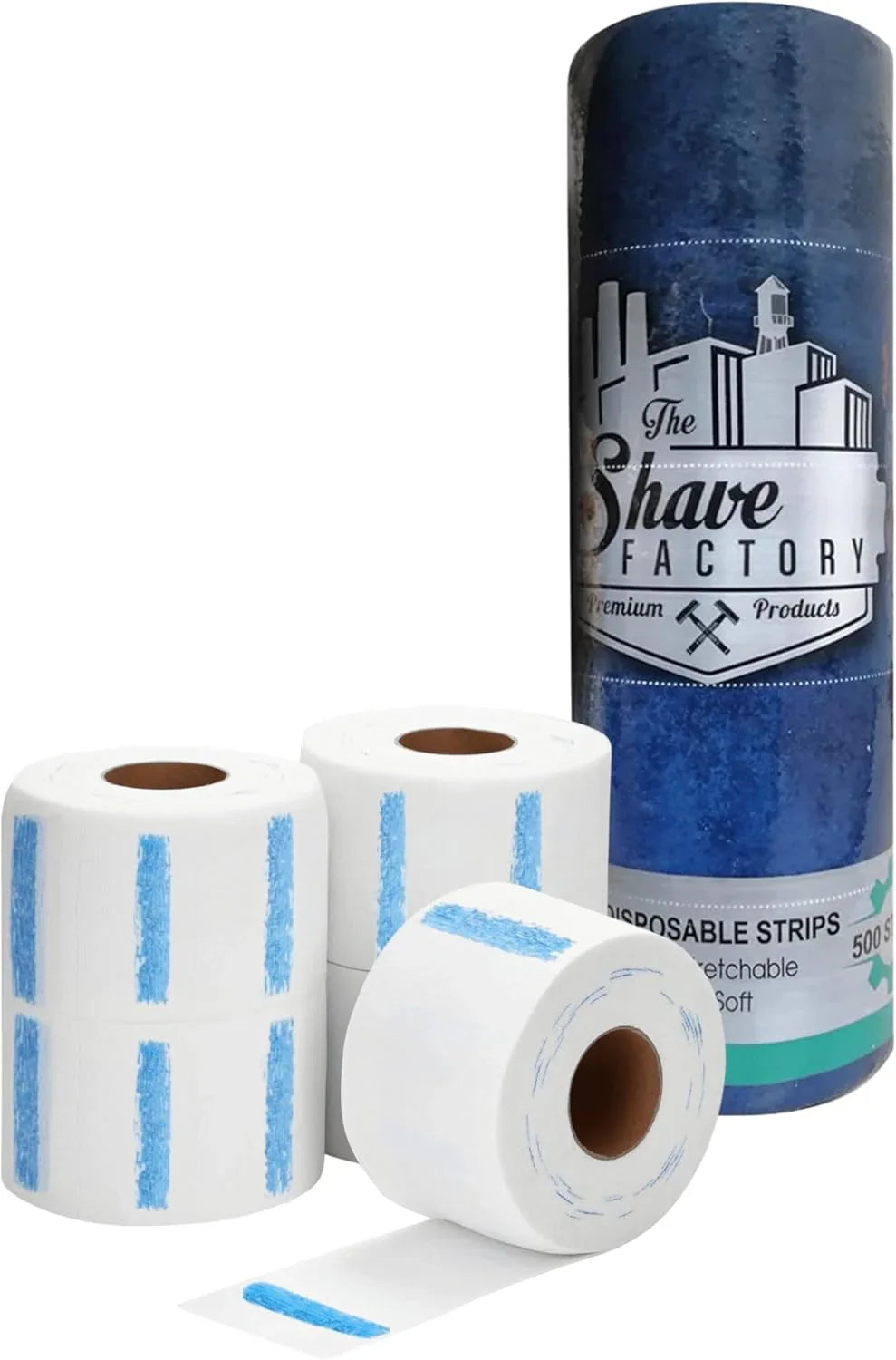 The Shave Factory Neck Strip 100 strips - 5 roll pack