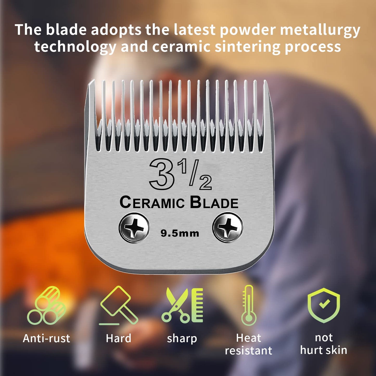 Andis CeramicEdge Detachable Blade, Size 3 1/2