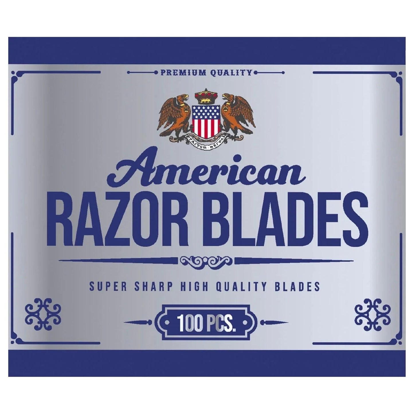 The Shave Factory American Razor Blades – Single Edge Razor Blades 100 ct
