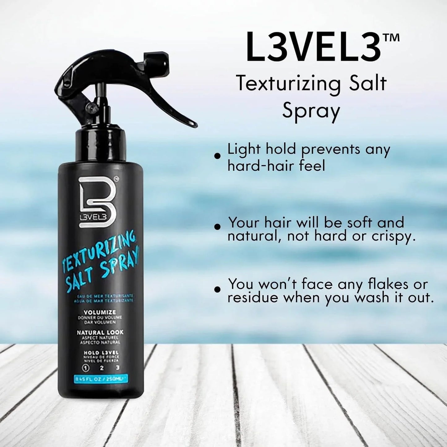 L3VEL3 Texturizing Salt Sprey 250ml / 8.45 oz