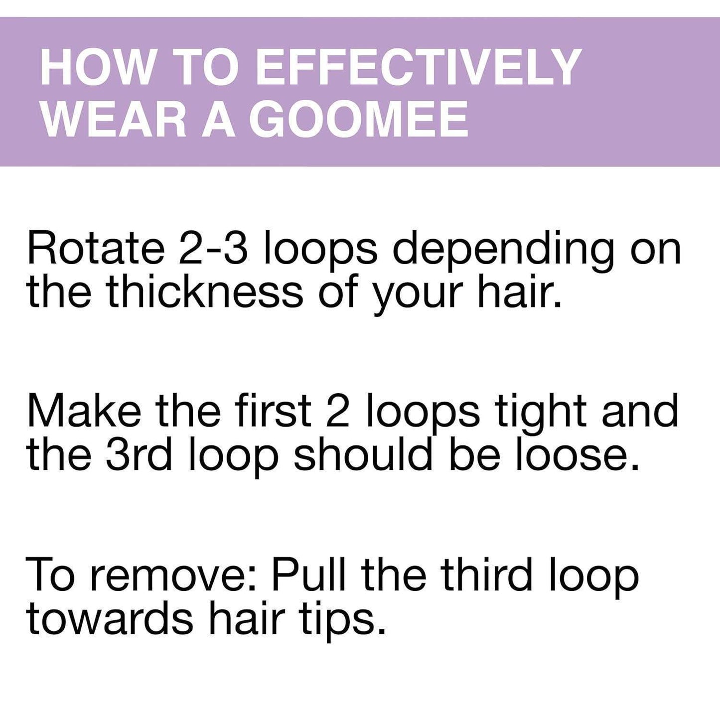 Active The Markless Hair Loop Set - Clear In The Clear by Goomee for Women - 4 Pc Hair Tie
