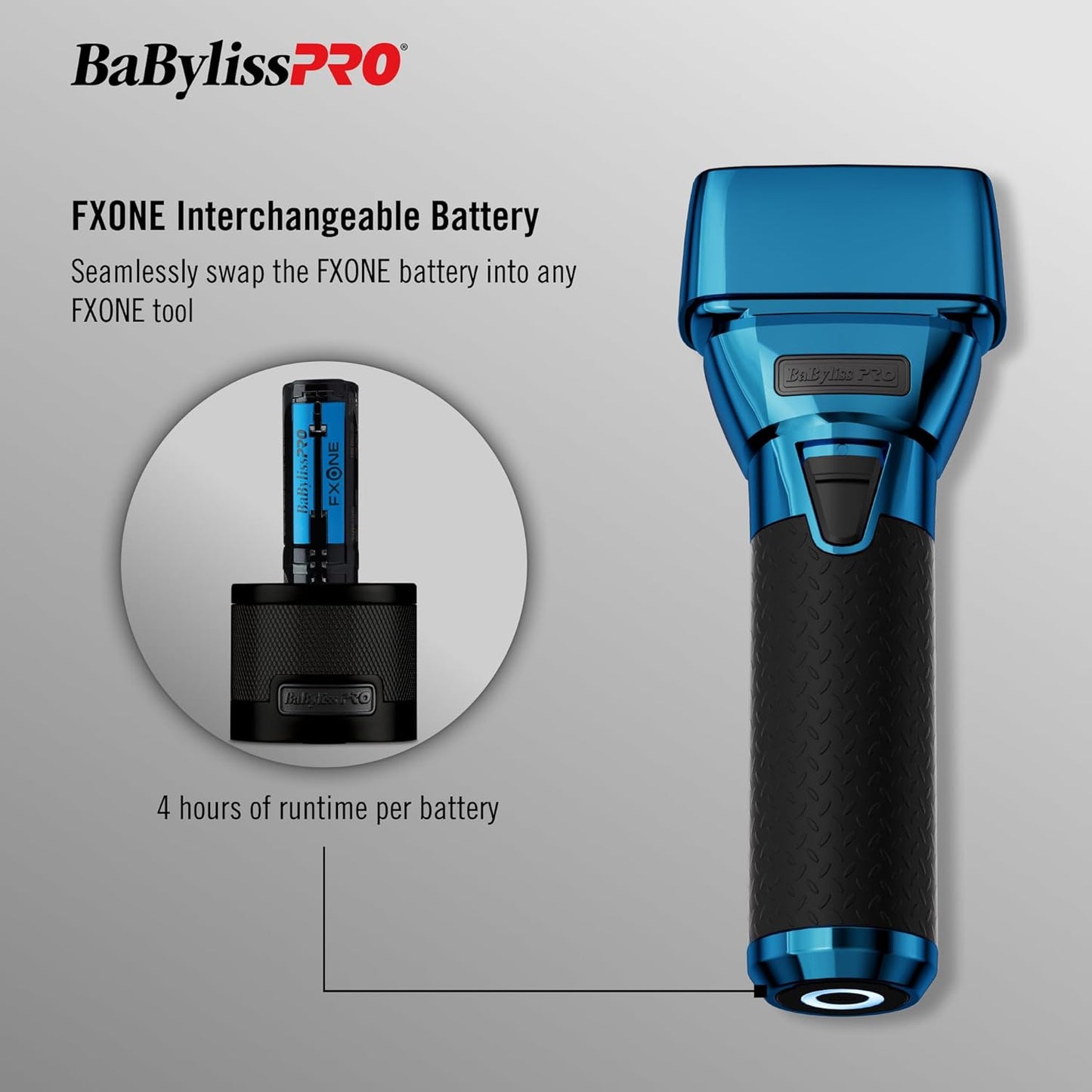 BaBylissPRO FXONE BlueFX Double Foil Shaver