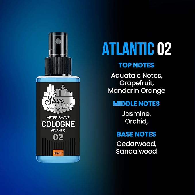 The Shave Factory After Shave Cologne 02 Atlantic 8.45 oz - 250 ml