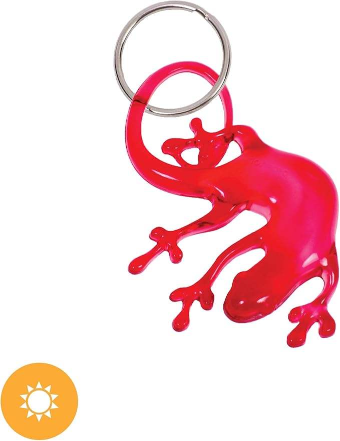Color-Changing Key Chain Lizard - Red by DelSol for Women - 1 Pc Keychain - Pack of 3