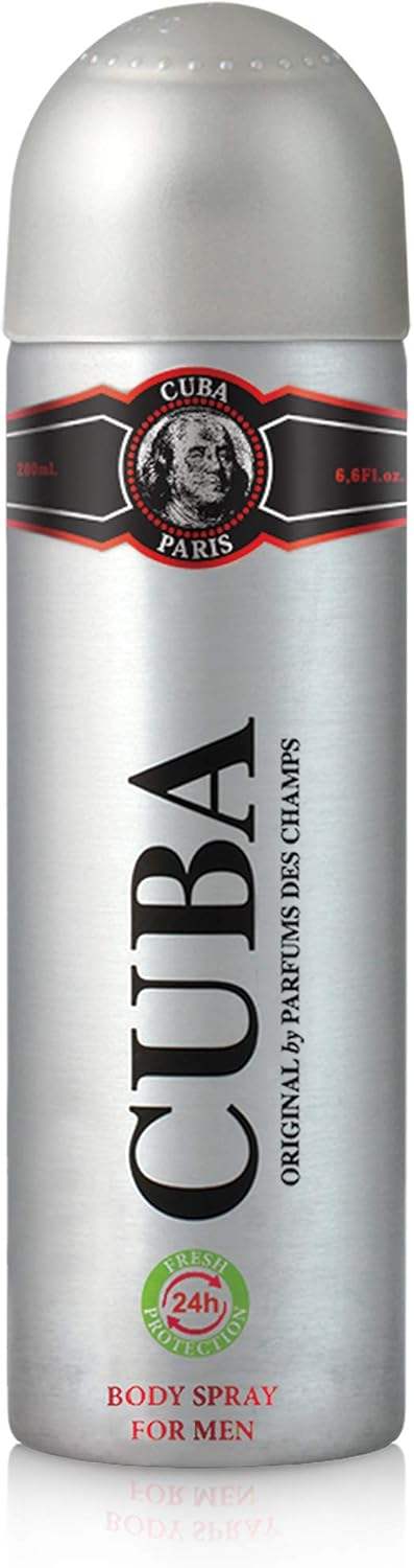 Cuba Black by Cuba for Men - 6.6 oz Body Spray