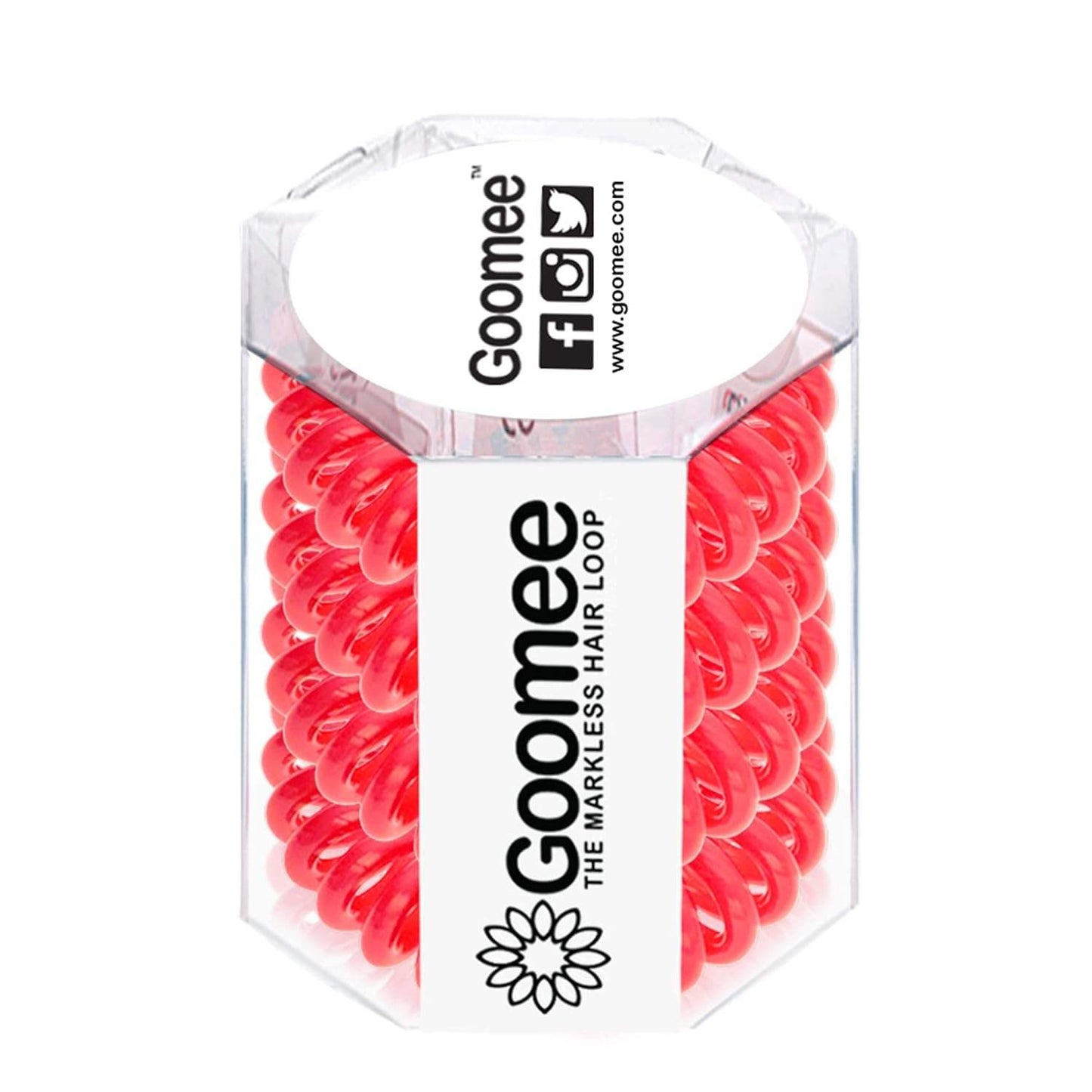 The Markless Hair Loop Set - American Rose by Goomee for Women - 4 Pc Hair Tie