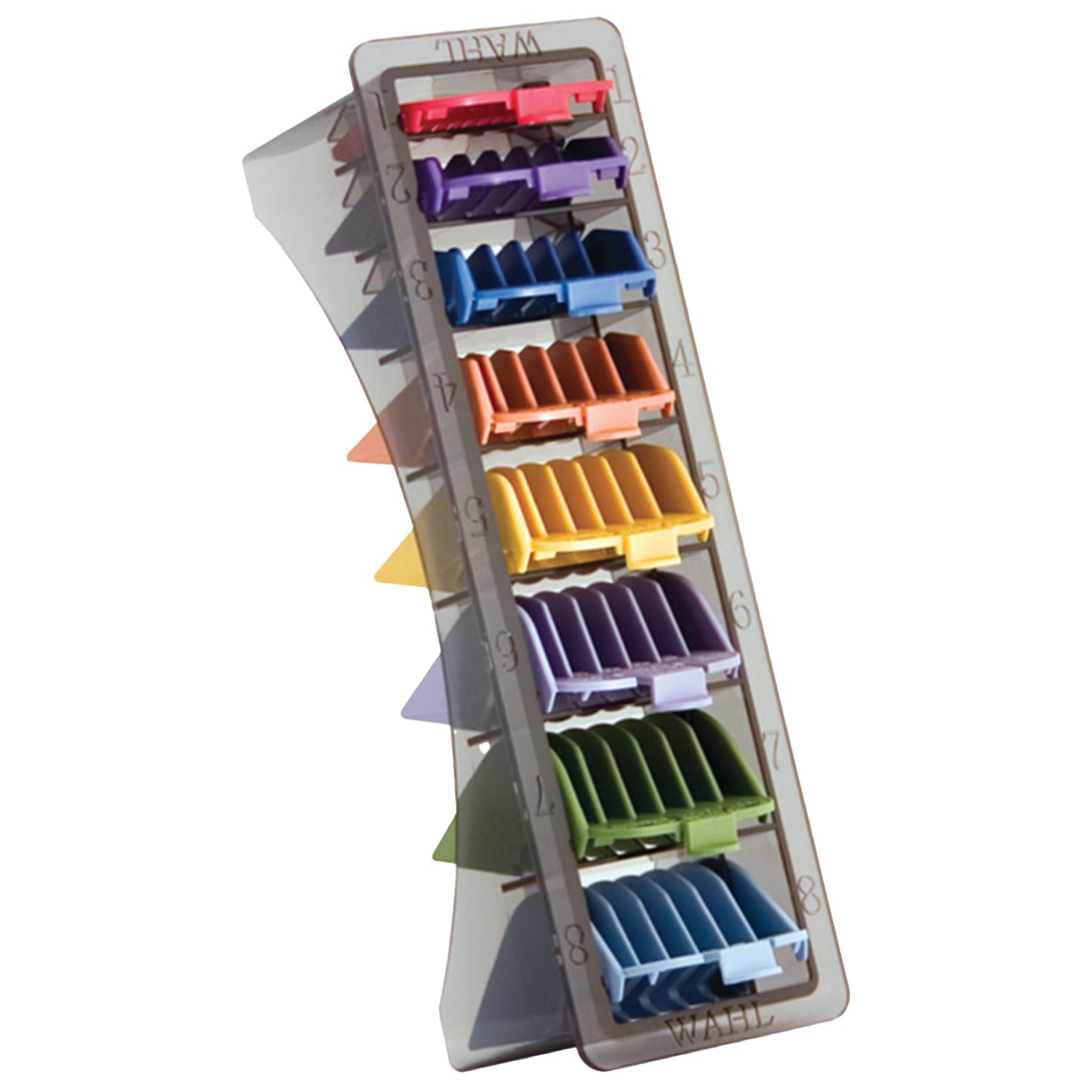 Wahl 8 Color Coded Cutting Guide Comb Set with Organizer