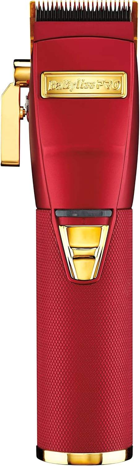 BaBylissPRO Boost FX Limited Edition Red Clipper, Trimmer & Charging Bases