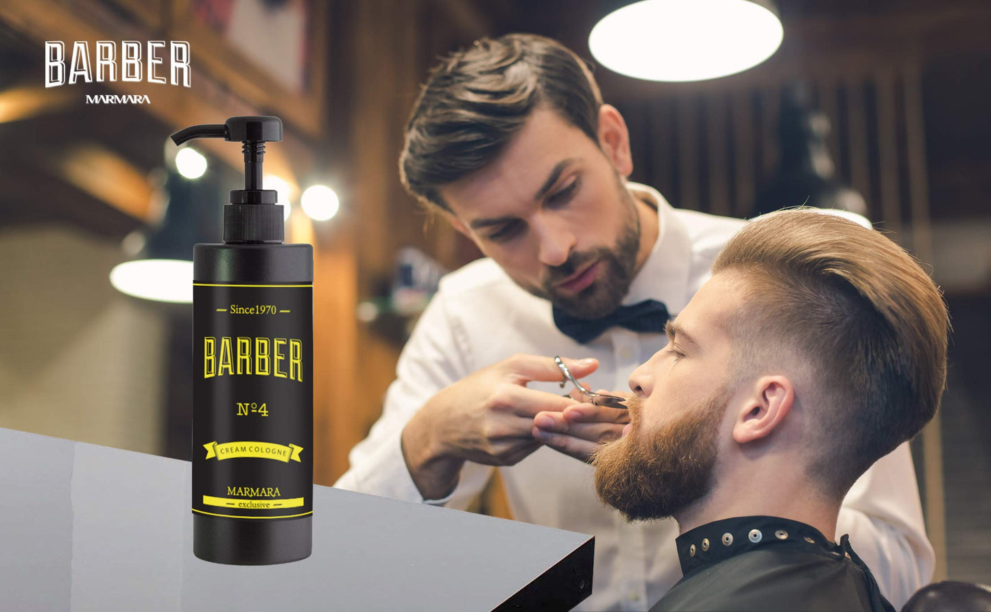 Marmara Barber Cream Cologne No.4 - 13.5 oz Multipack