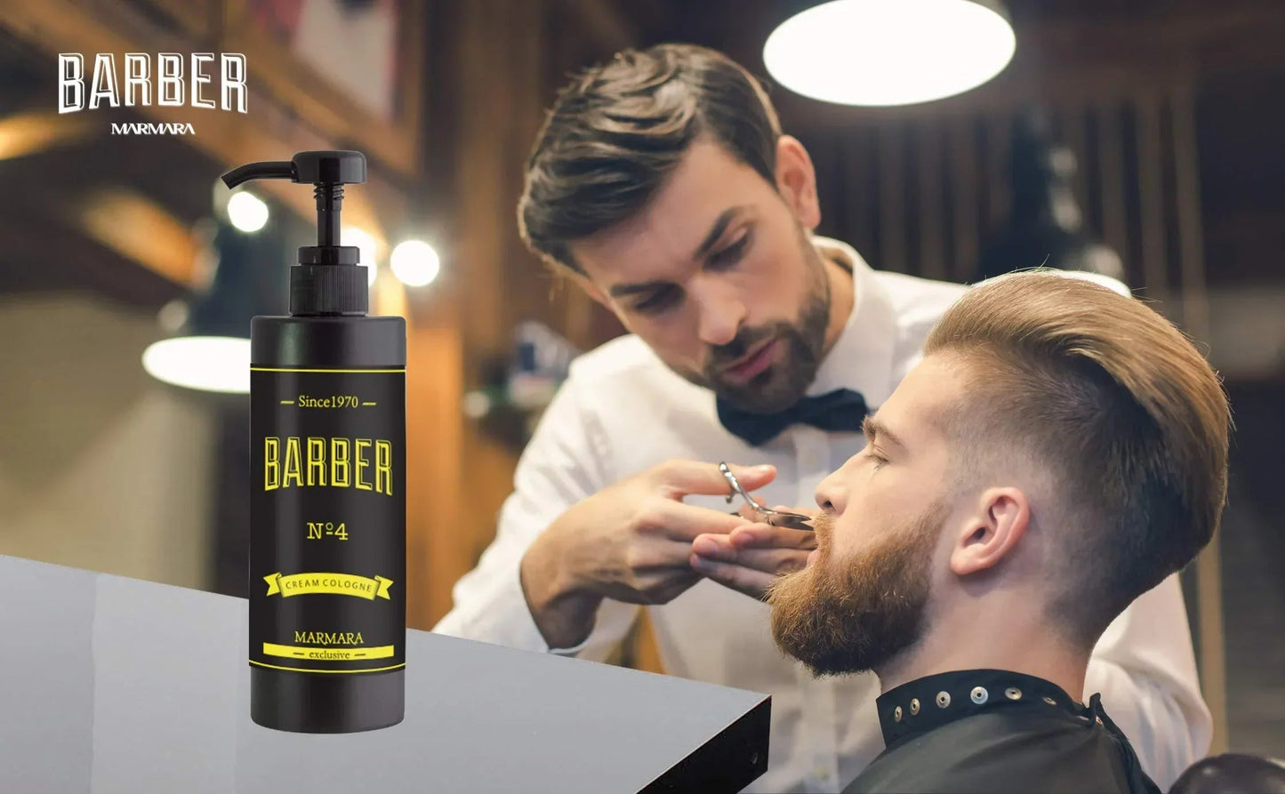 Marmara Barber Cream Cologne No.4 - 400ml / 13.5 oz Multipack